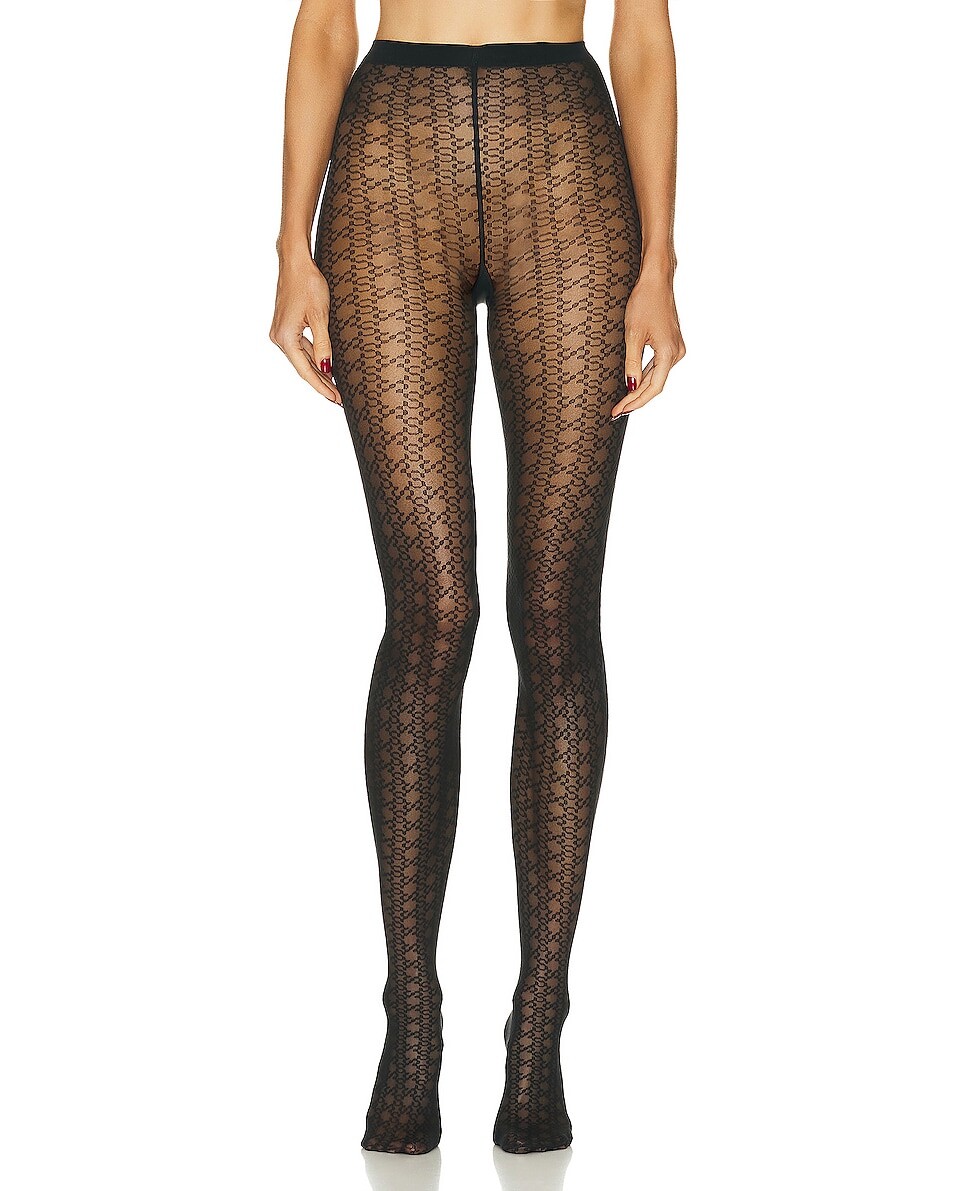 

Носки Wolford X Simkhai Sheer Pattern Tight, черный