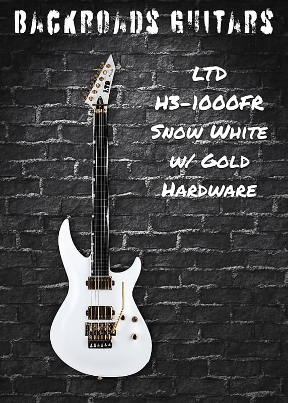 цена Электрогитара LTD H3-1000FR Snow White w/ Gold Hardware