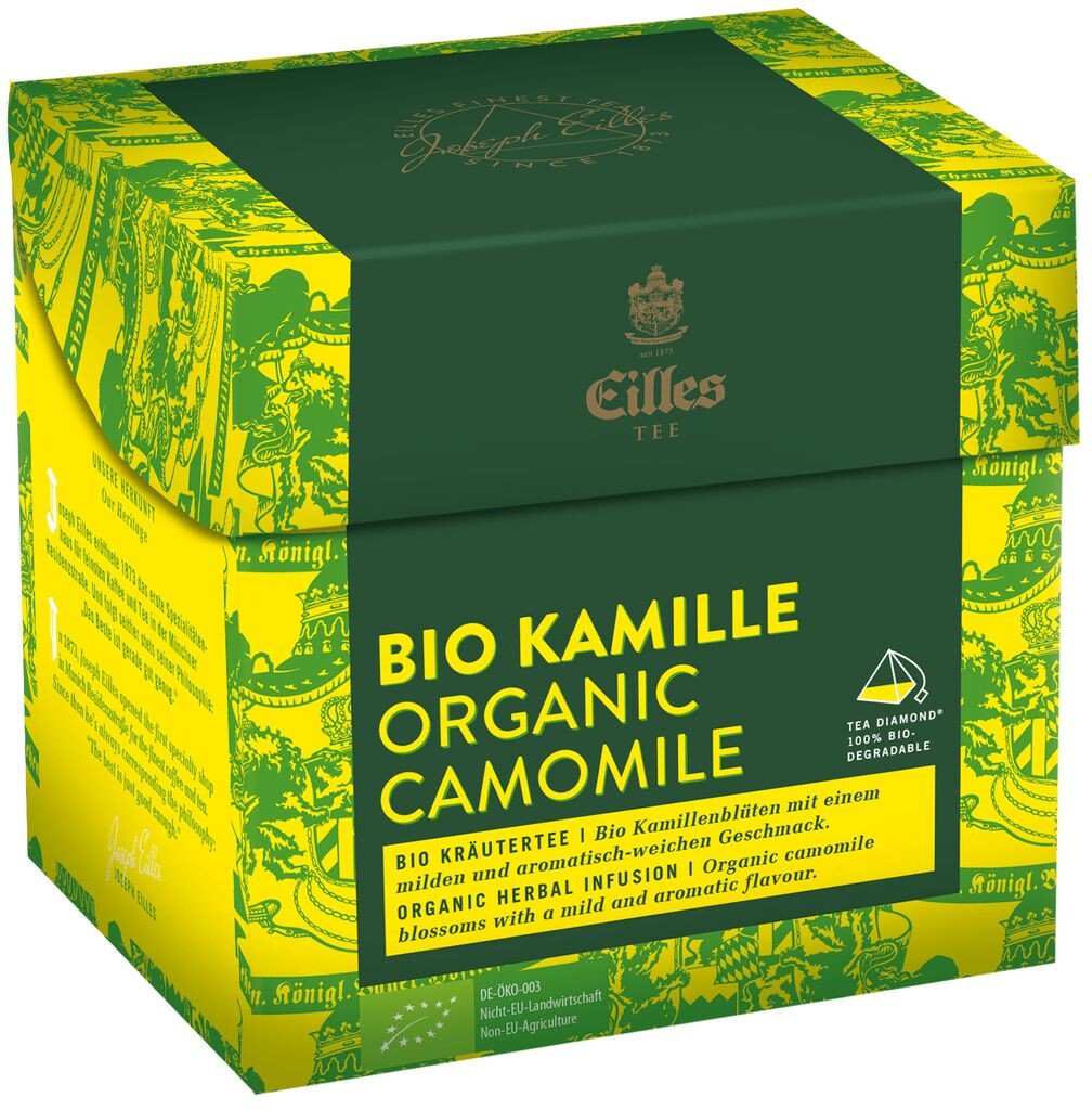 

EILLES TEE Чай Diamond ORGANIC ROMAMILE в пакетике-пирамиде, коробка 20 шт.