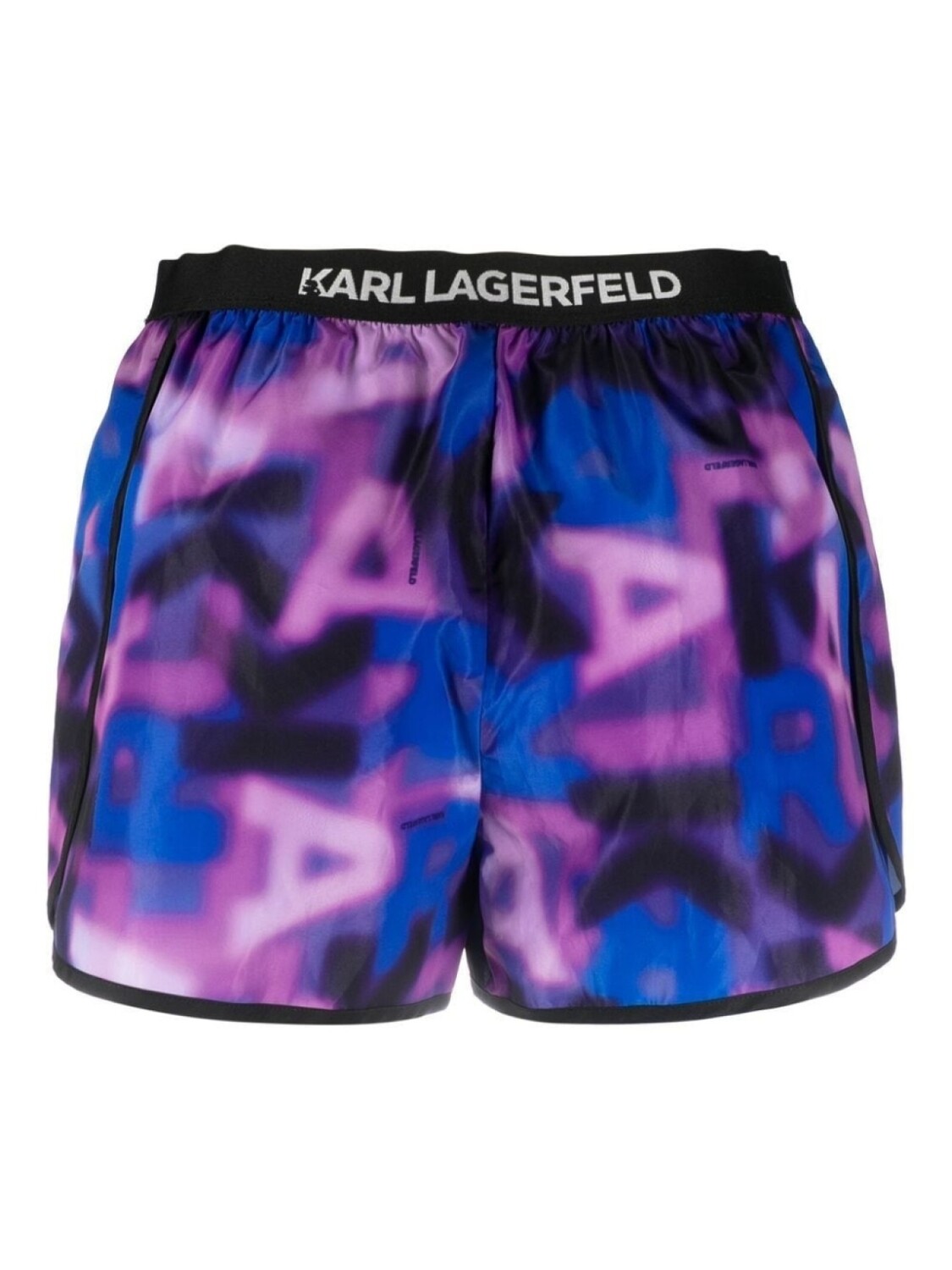 

Karl Lagerfeld шорты с логотипом, фиолетовый