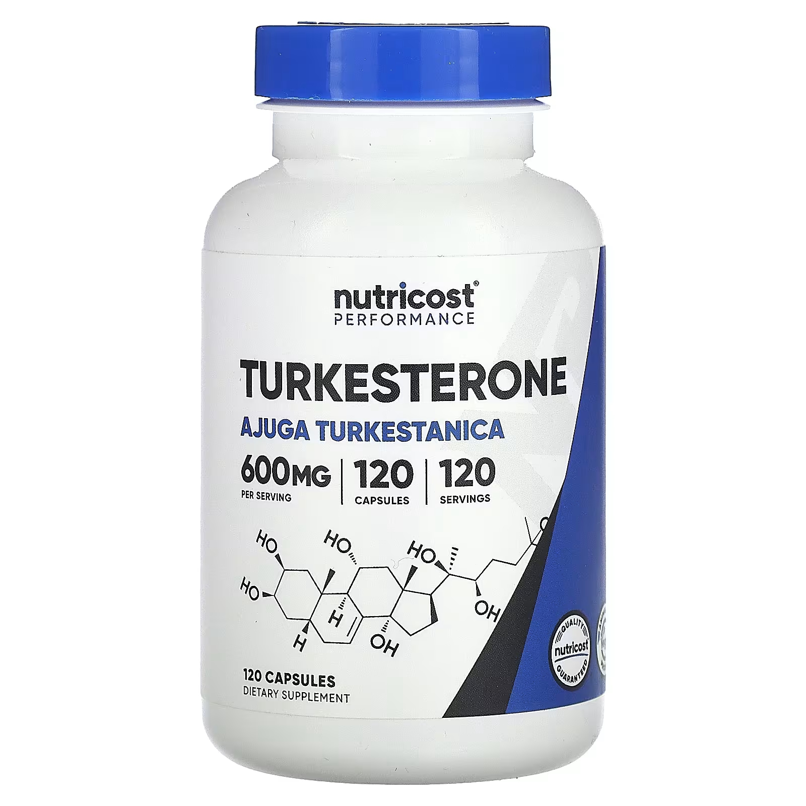 Nutricost Performance Туркестерон 600 мг 120 капсул nutricost performance усилитель оксида азота 750 мг 180 капсул