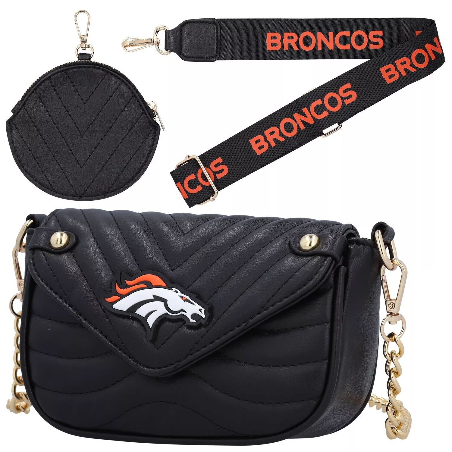 

Женская сумка Cuce Denver Broncos из веганской кожи с ремешком