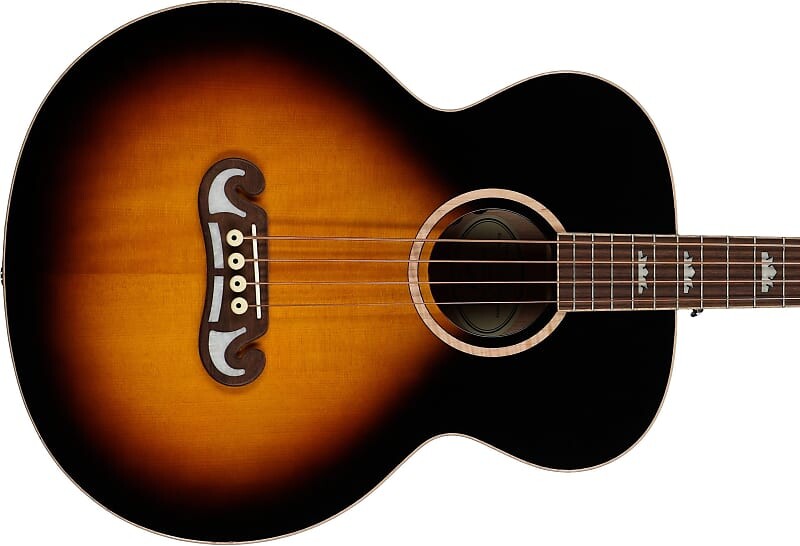 

Басс гитара Epiphone El Capitan J-200 Studio Acoustic Electric Bass Guitar Aged Vintage Sunburst
