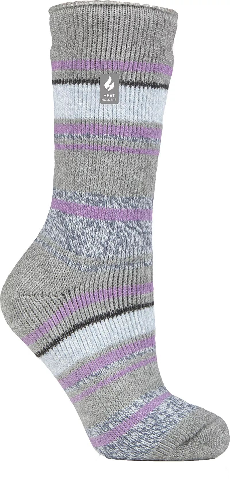 Женские носки Heat Holders Yasmine с разноцветными полосками, серый носки мужские носки женские с разноцветными полосками размер 38 44
