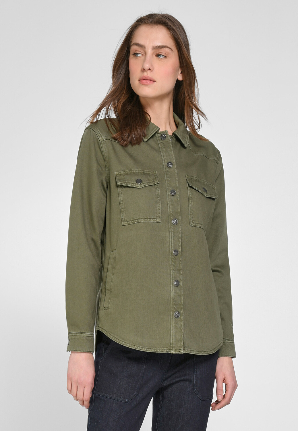 

Блуза DAY.LIKE Jeans Cotton, оливковый