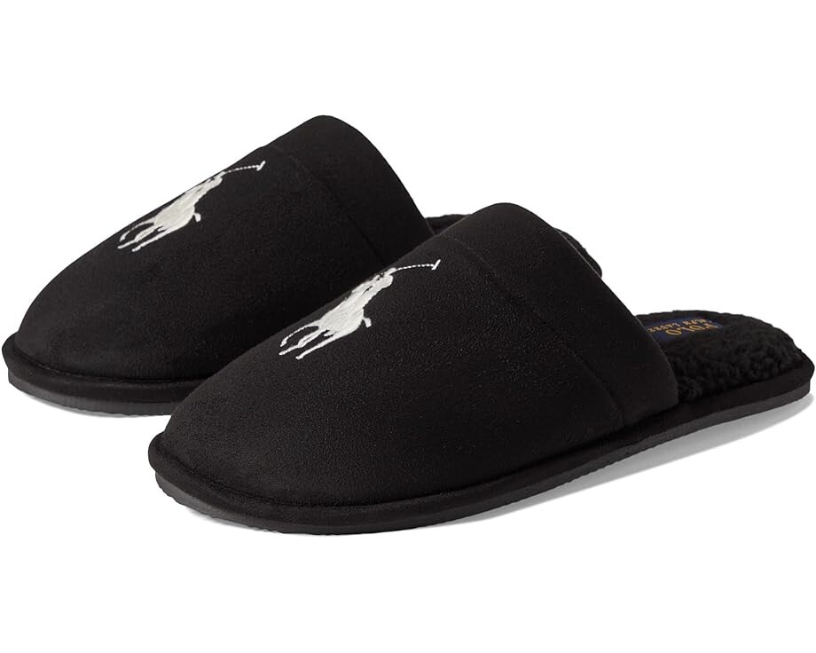 

Домашняя обувь Polo Ralph Lauren Klarence Scuff Slipper, черный