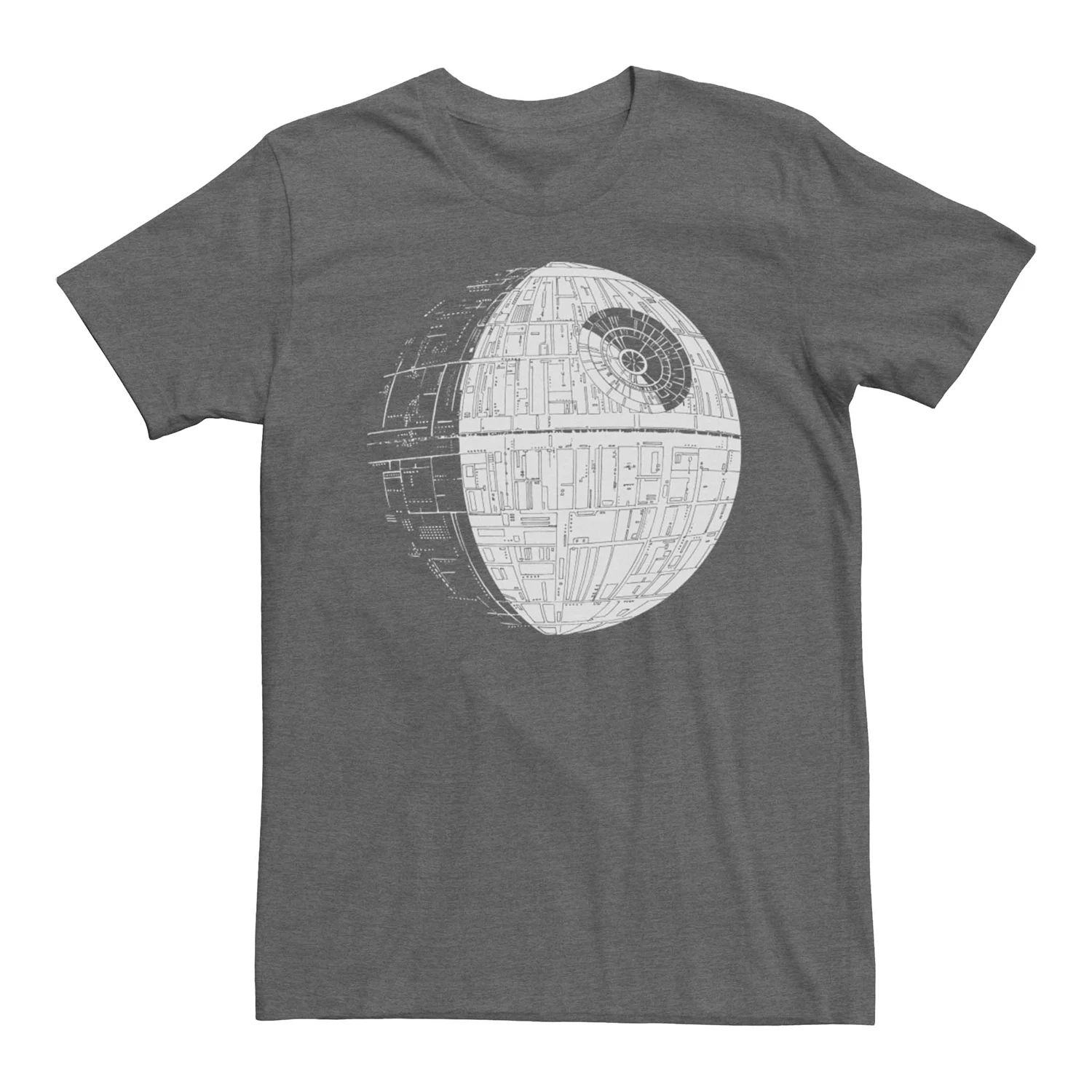 Мужская легкая футболка с рисунком Звезды Войн и Звезды Смерти Licensed Character