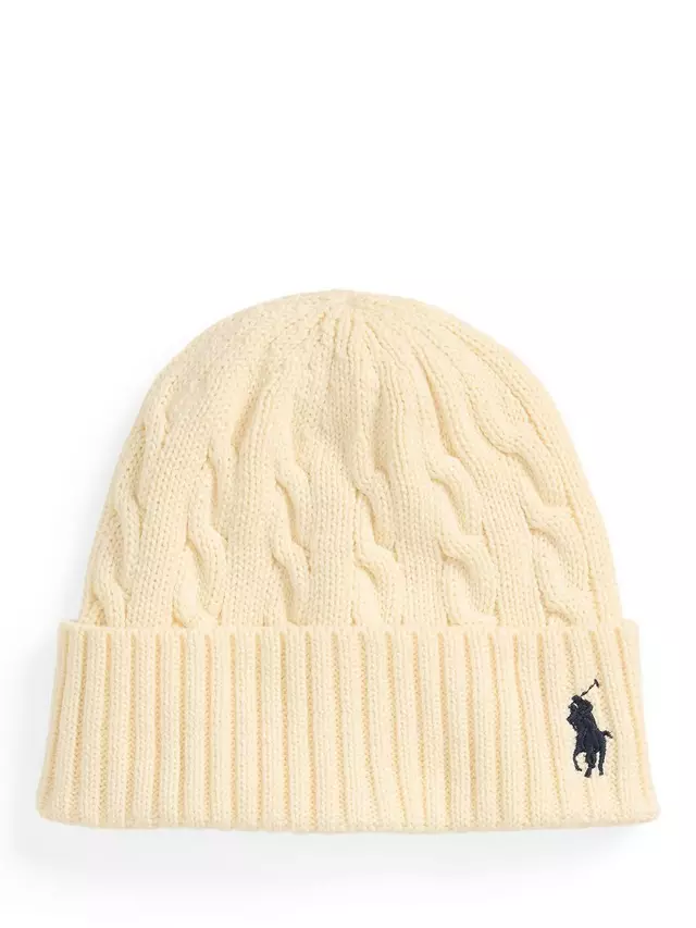 

Шапка Ralph Lauren Polo Ralph Lauren Cotton Cable Knit, кремовый