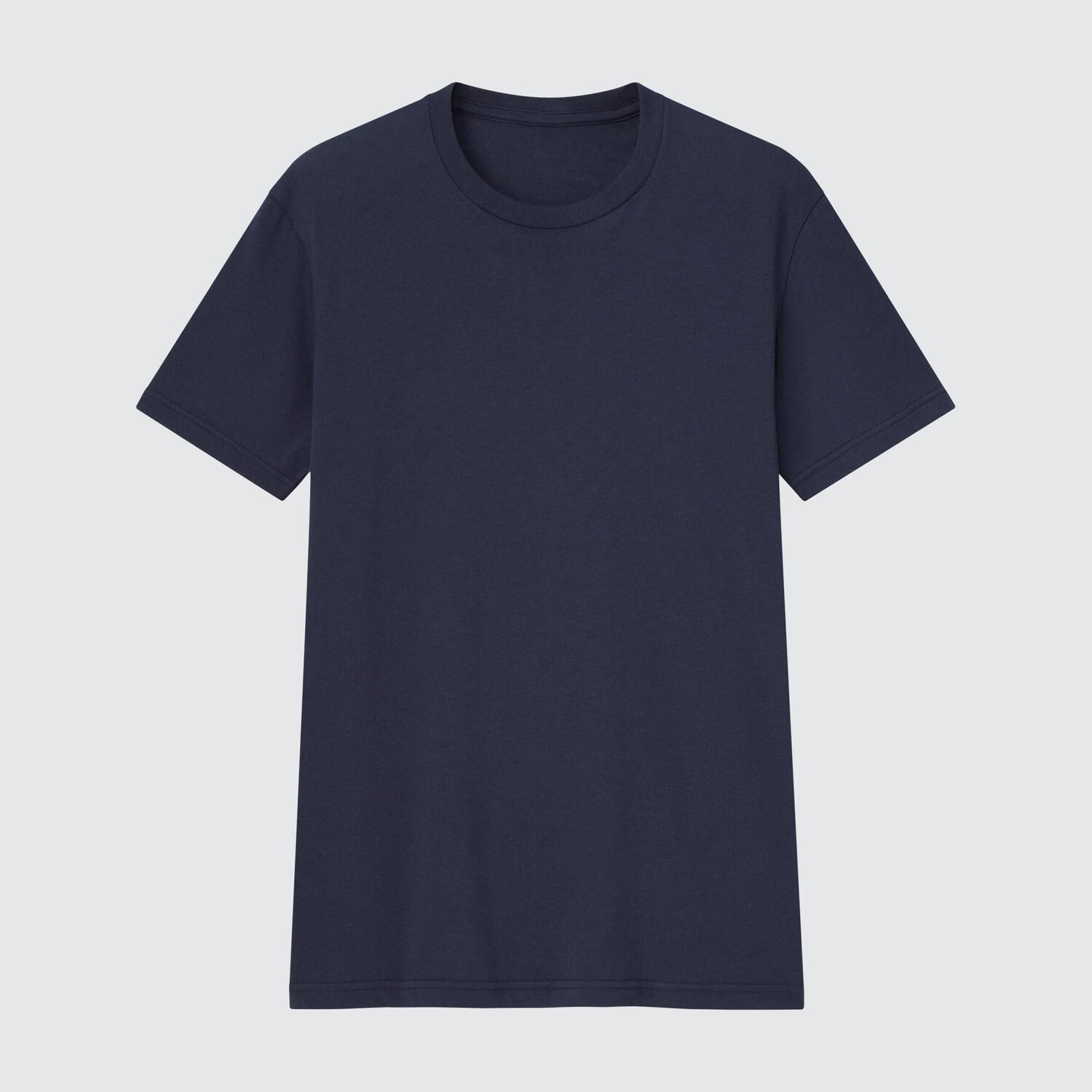 

Футболка Uniqlo Dry с круглым вырезом и короткими рукавами, темно-синий