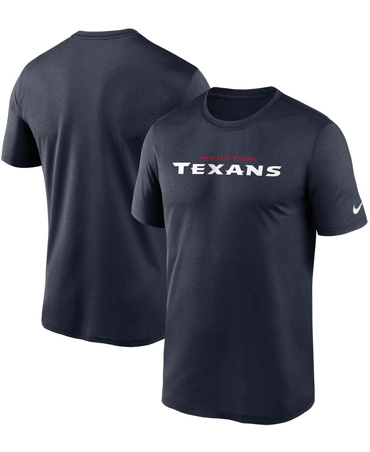 

Мужская темно-синяя футболка Houston Texans Wordmark Legend Performance Nike