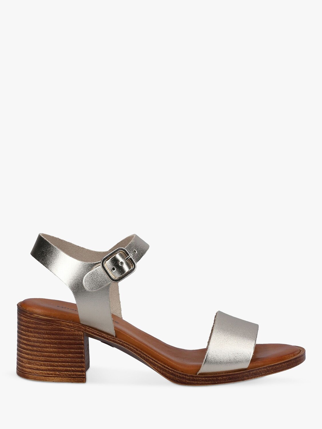 

Кожаные босоножки на блочном каблуке Hush Puppies Gabby, золотистый