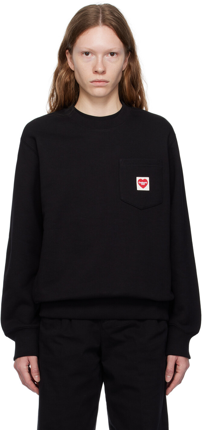 

Черная толстовка с карманом в форме сердца Carhartt Work In Progress, Черный