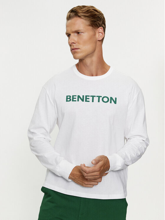 

Классический крой с длинными рукавами United Colors Of Benetton, белый