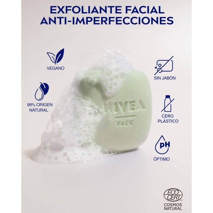 

Скраб для лица Naturally Clean Exfoliante Facial Sólido Anti-Imperfecciones Nivea, 75 gr