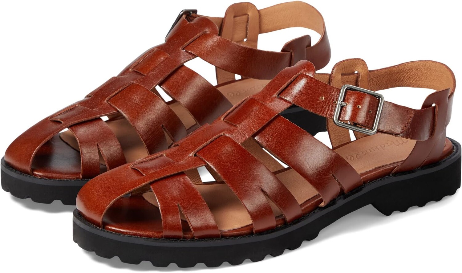 

Сандалии на плоской подошве The Cari Fisherman Sandal Madewell, цвет Dried Maple