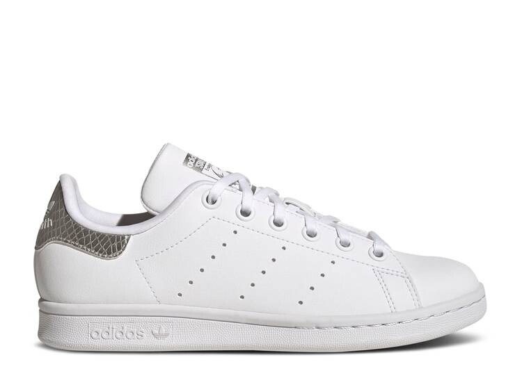 

Кроссовки Adidas STAN SMITH BIG KID 'WHITE SILVER METALLIC', белый