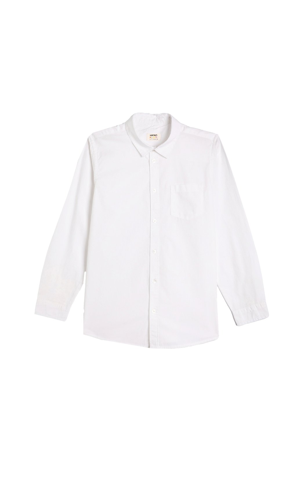 Рубашка POCKET DETAIL LONG SLEEVE Koton, цвет white