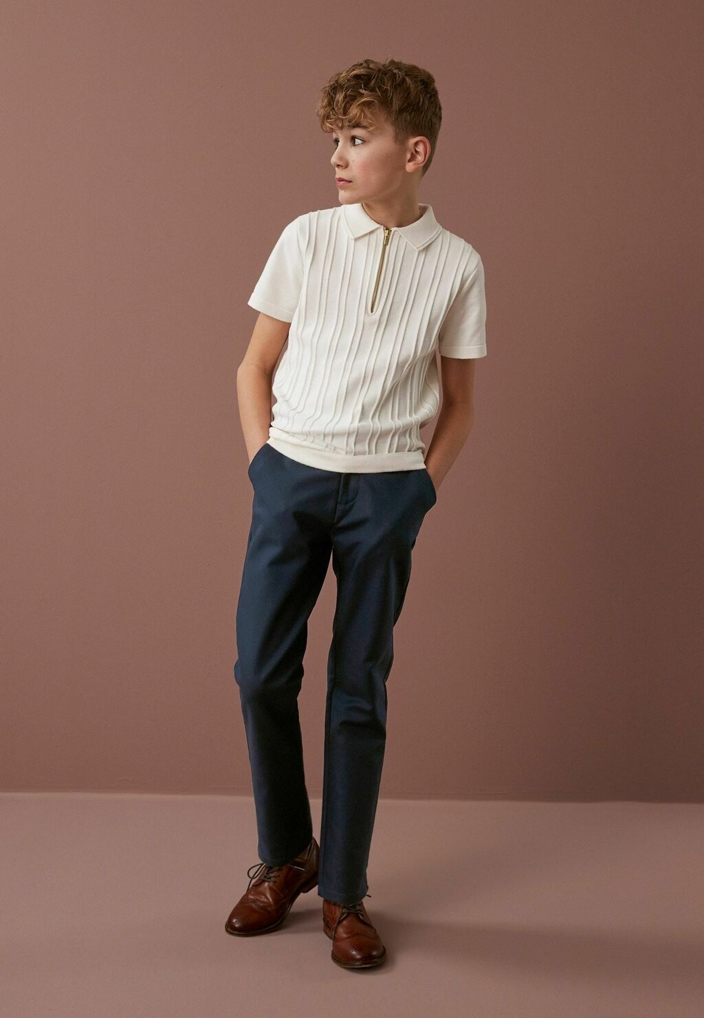 

Чино PREMIUM CHINO TROUSERS Next, цвет navy blue