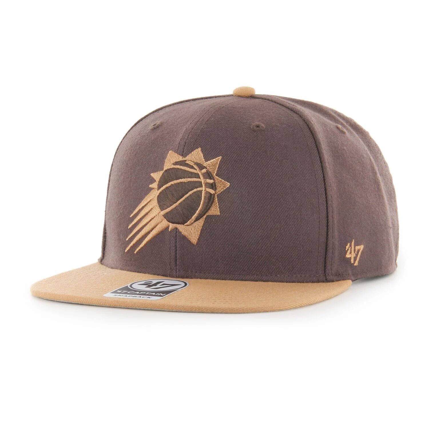 

Мужская двухцветная кепка Captain Snapback '47 Brown Phoenix Suns No Shot
