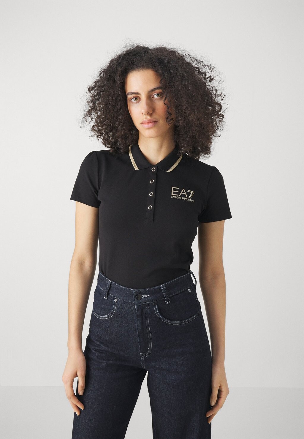 

Поло EA7 Emporio Armani, черный