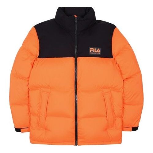 

Пуховик FILA Unisex Stand-up Collar Down Jacket Orange, оранжевый