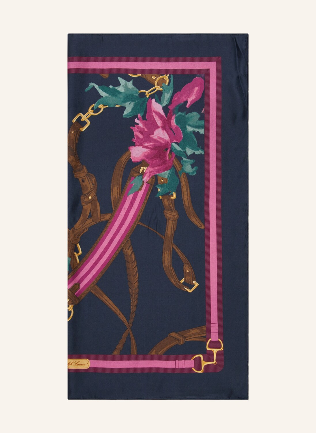 

Шелковый шарф Lauren Ralph Lauren, синий