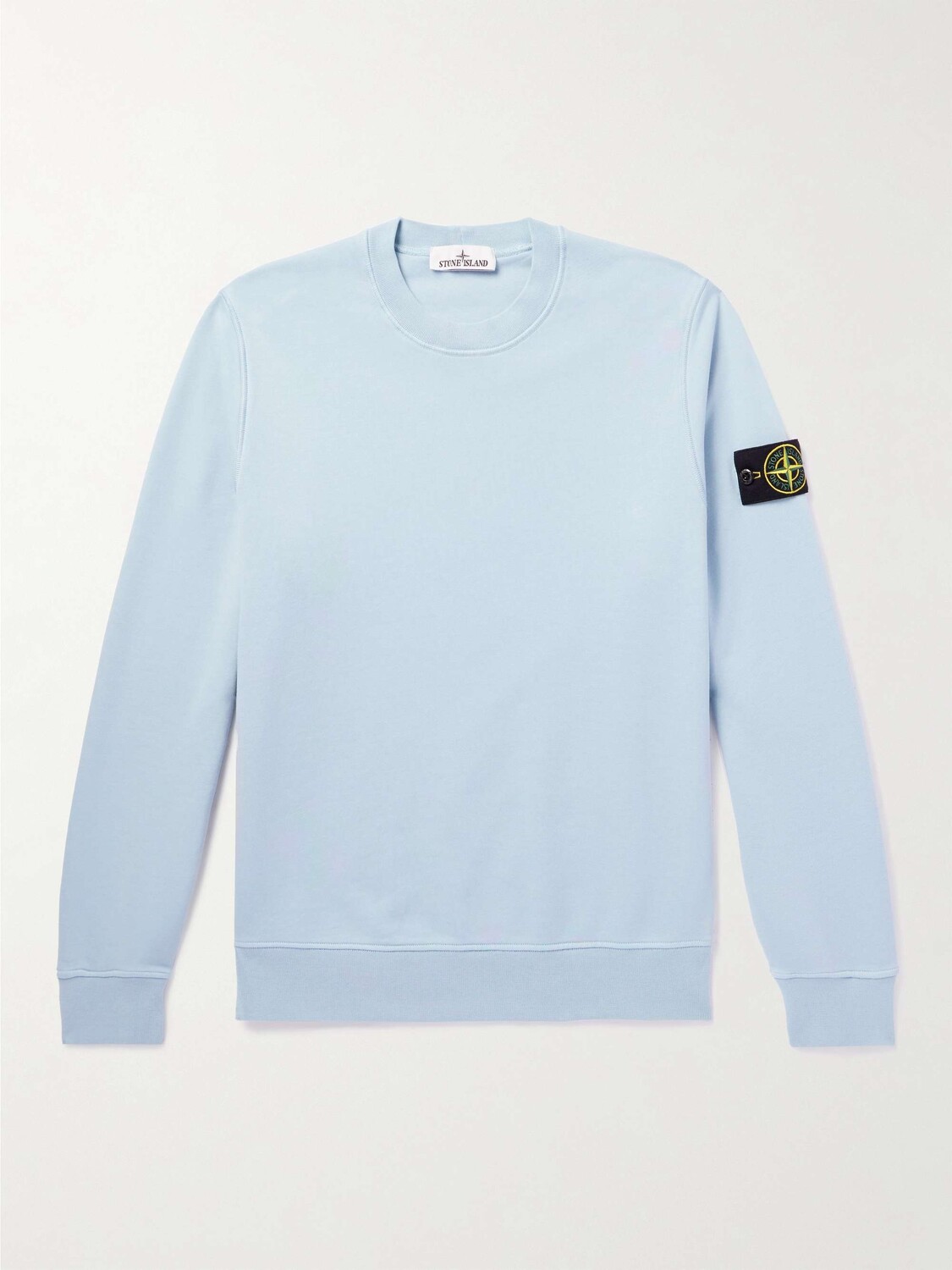 

Толстовка из хлопкового джерси с аппликацией логотипа STONE ISLAND, синий
