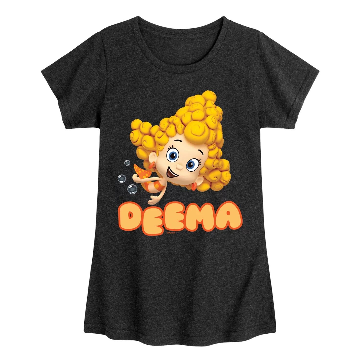 

Футболка с рисунком Bubble Guppies Deema для девочек 7–16 лет Licensed Character, черный