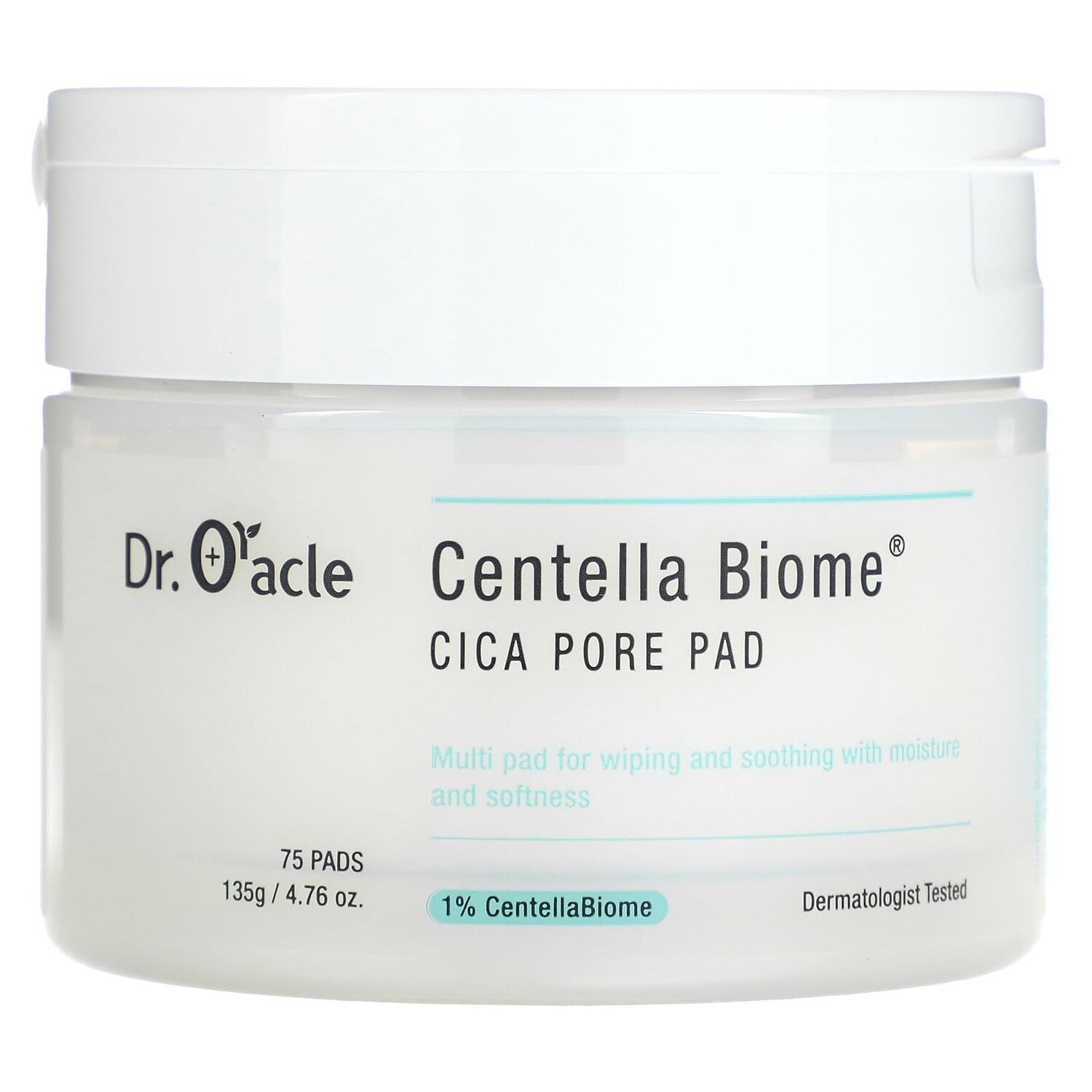 

Centella Biome, подушечки для пор Cica, 75 подушечек, 135 г (4,76 унции), Dr. Oracle