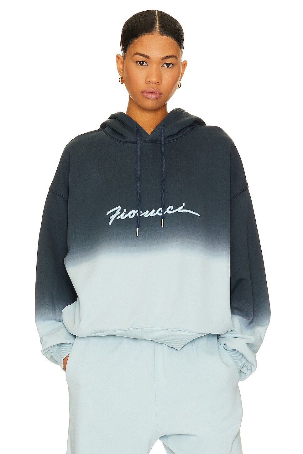 

Толстовка FIORUCCI Ombre Squiggle Logo, синий