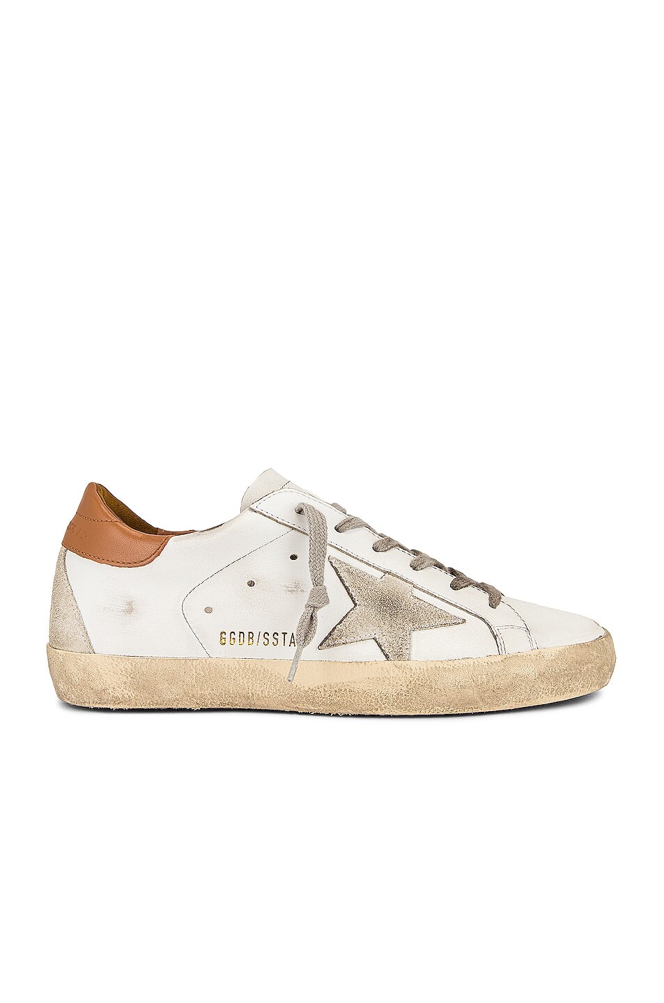 

Кроссовки Golden Goose Superstar, цвет White & Light Brown