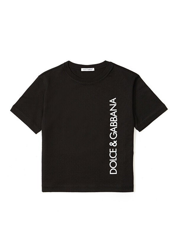 

Черная футболка с логотипом для мальчиков Dolce&Gabbana