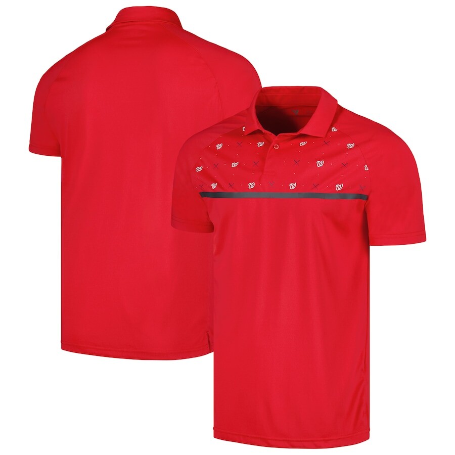 

Поло с коротким рукавом Levelwear Washington Nationals, красный