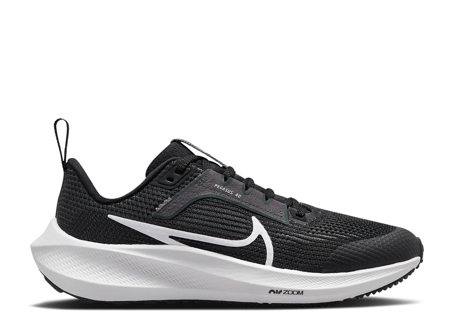 

Кроссовки Nike Air Zoom Pegasus 40 Gs 'Black White', черный