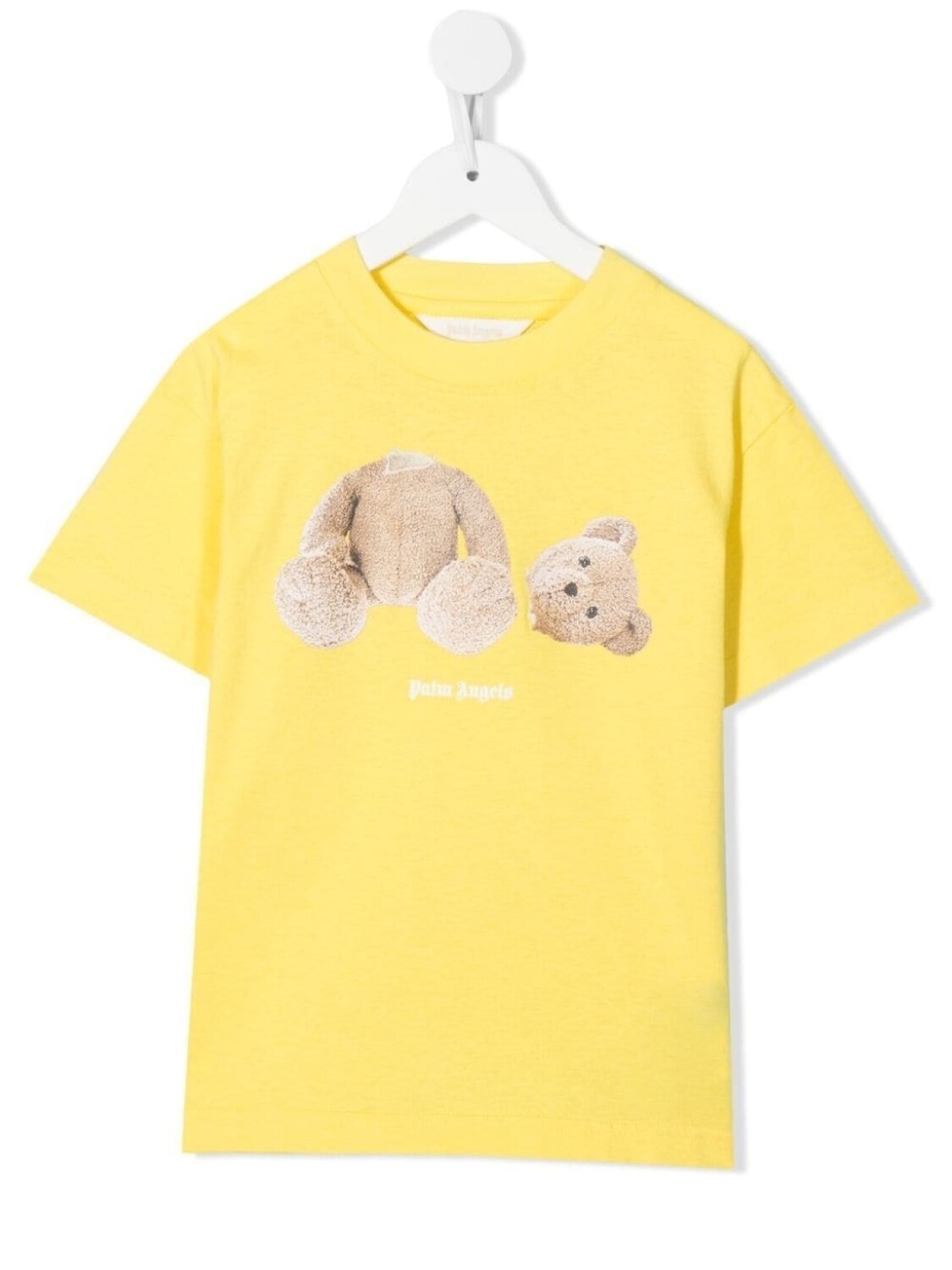 

Palm Angels Kids футболка с логотипом, желтый