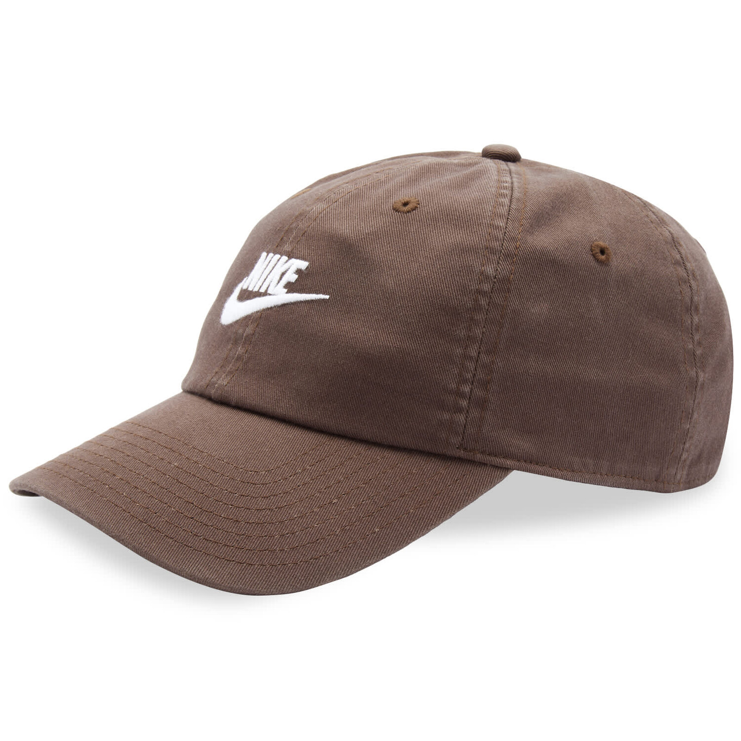 

Бейсболка Nike Futura Washed Club, цвет Baroque Brown & White