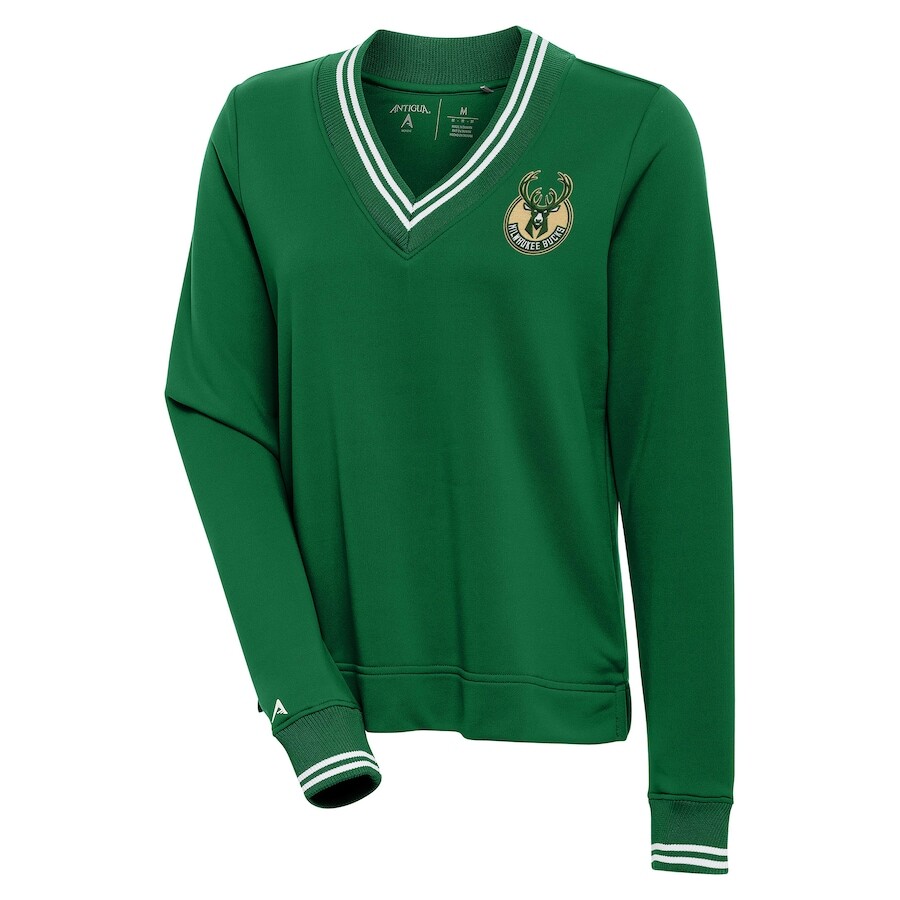 

Толстовка Antigua Milwaukee Bucks, зеленый