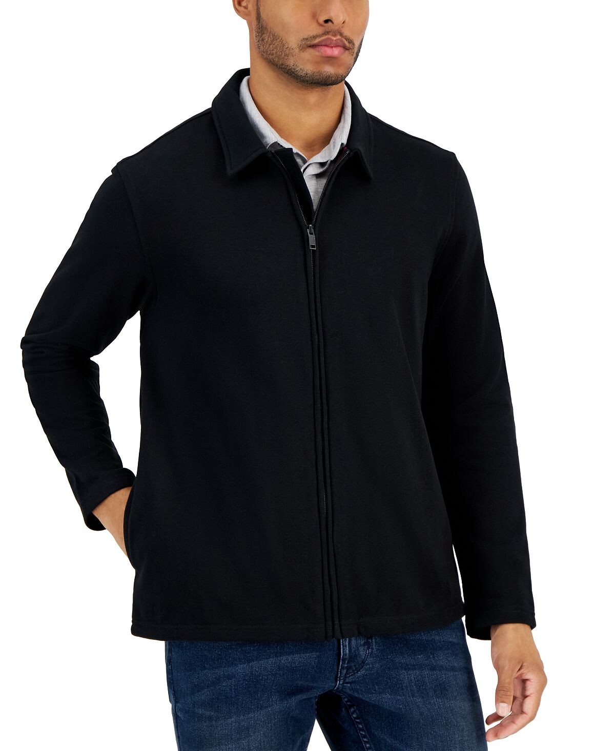 

Куртка Harrington French Terry на молнии спереди Alfani