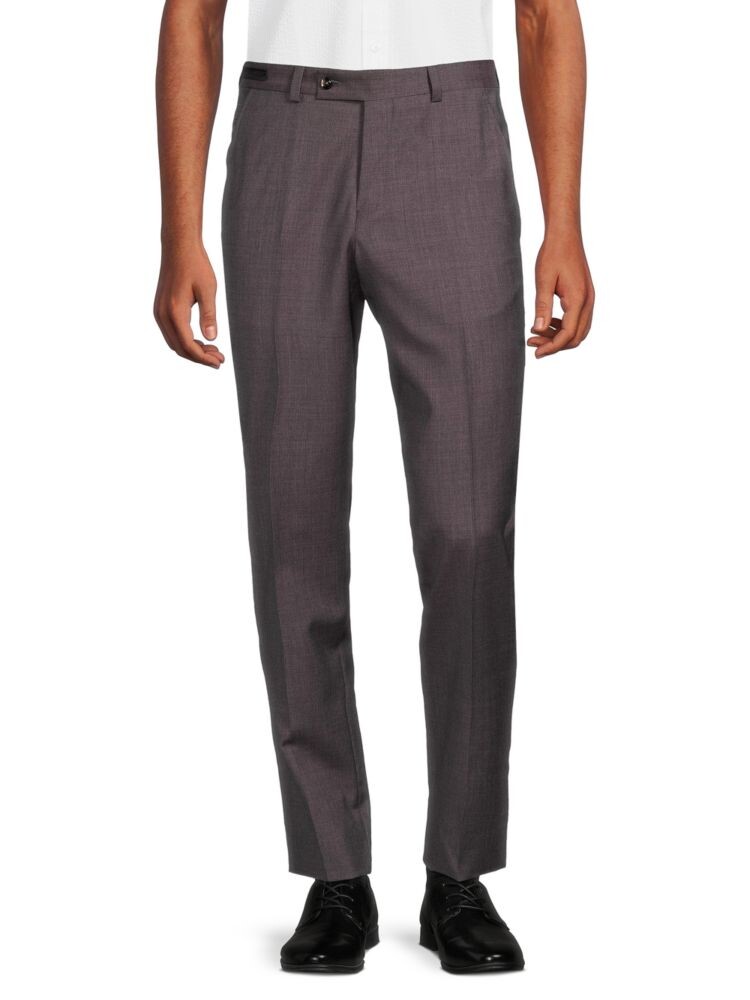 

Шерстяные брюки Jerome Crosshatch Ted Baker, цвет Light Purple