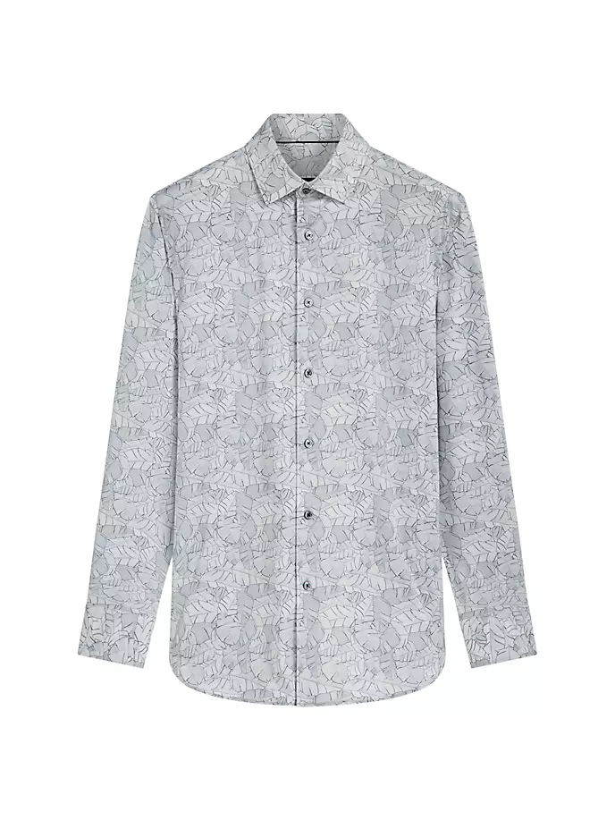 

Рубашка с длинными рукавами Ooohcotton Tech James Leaf Bugatchi, белый
