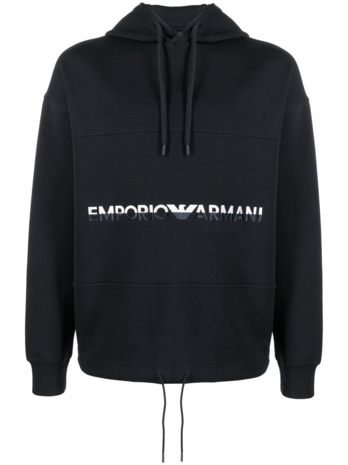 

Emporio Armani худи с вышитым логотипом, синий