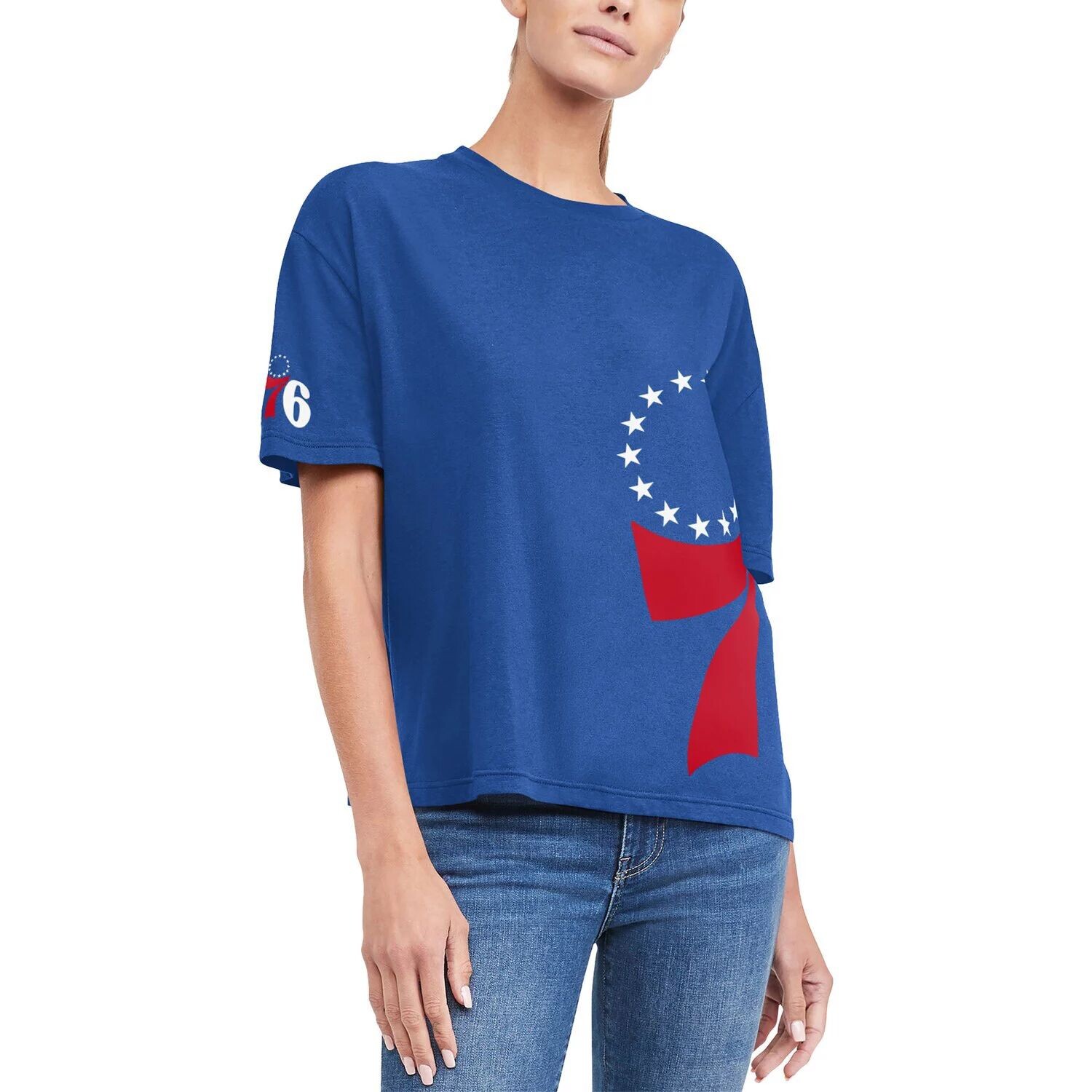 

Женская футболка Tommy Jeans Royal Philadelphia 76ers Bianca