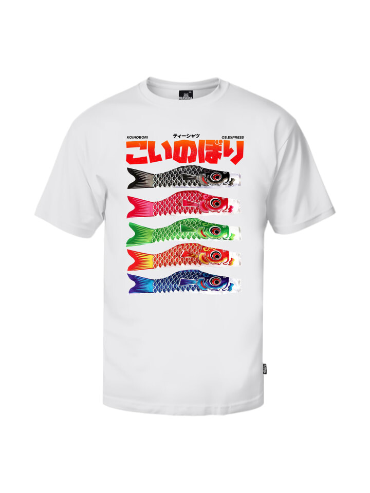 

Футболка OLDSKULL Asian Koi Flag Graphic, белый