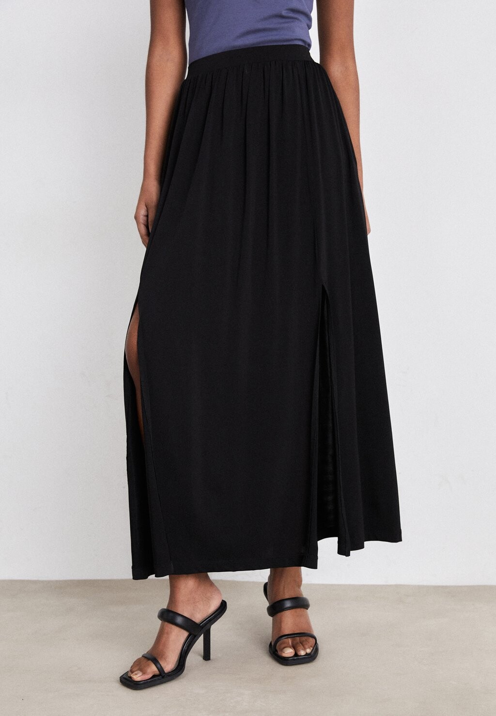 Юбка макси CASANDRA SKIRT AllSaints, черный