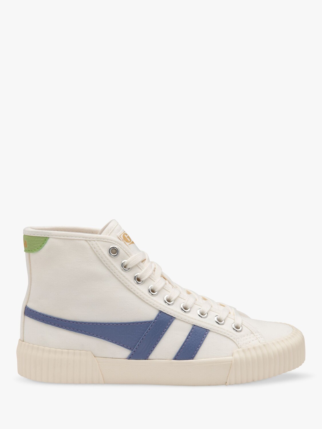 

Холщовые кроссовки на шнуровке Gola Classics Rally Hi-Top, цвет Off White/Lav/Grn