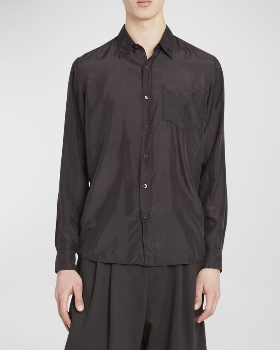 

Мужская шелковая спортивная рубашка Corbino Dries Van Noten