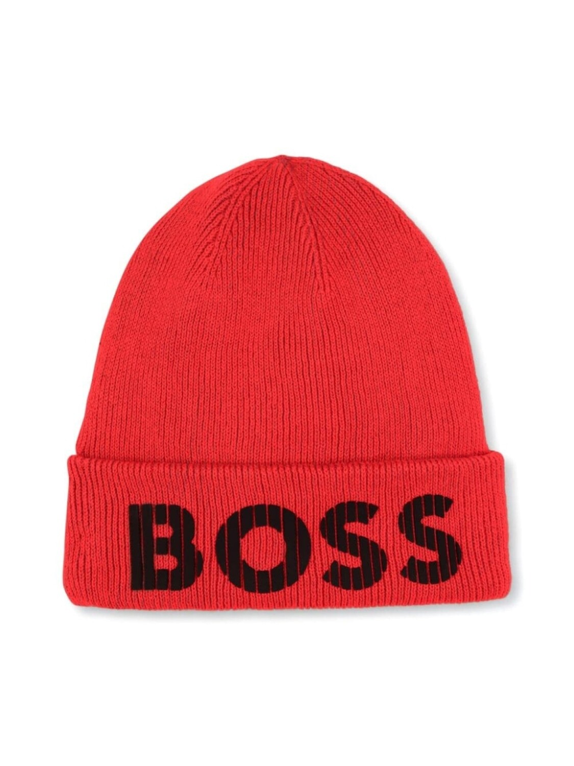 

BOSS Kidswear шапка бини с логотипом, красный