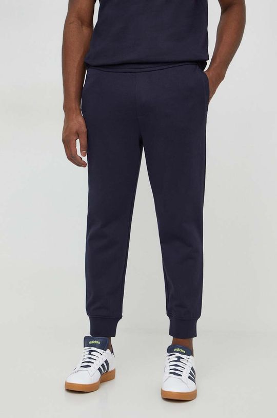 Хлопковые спортивные штаны Armani Exchange, темно-синий