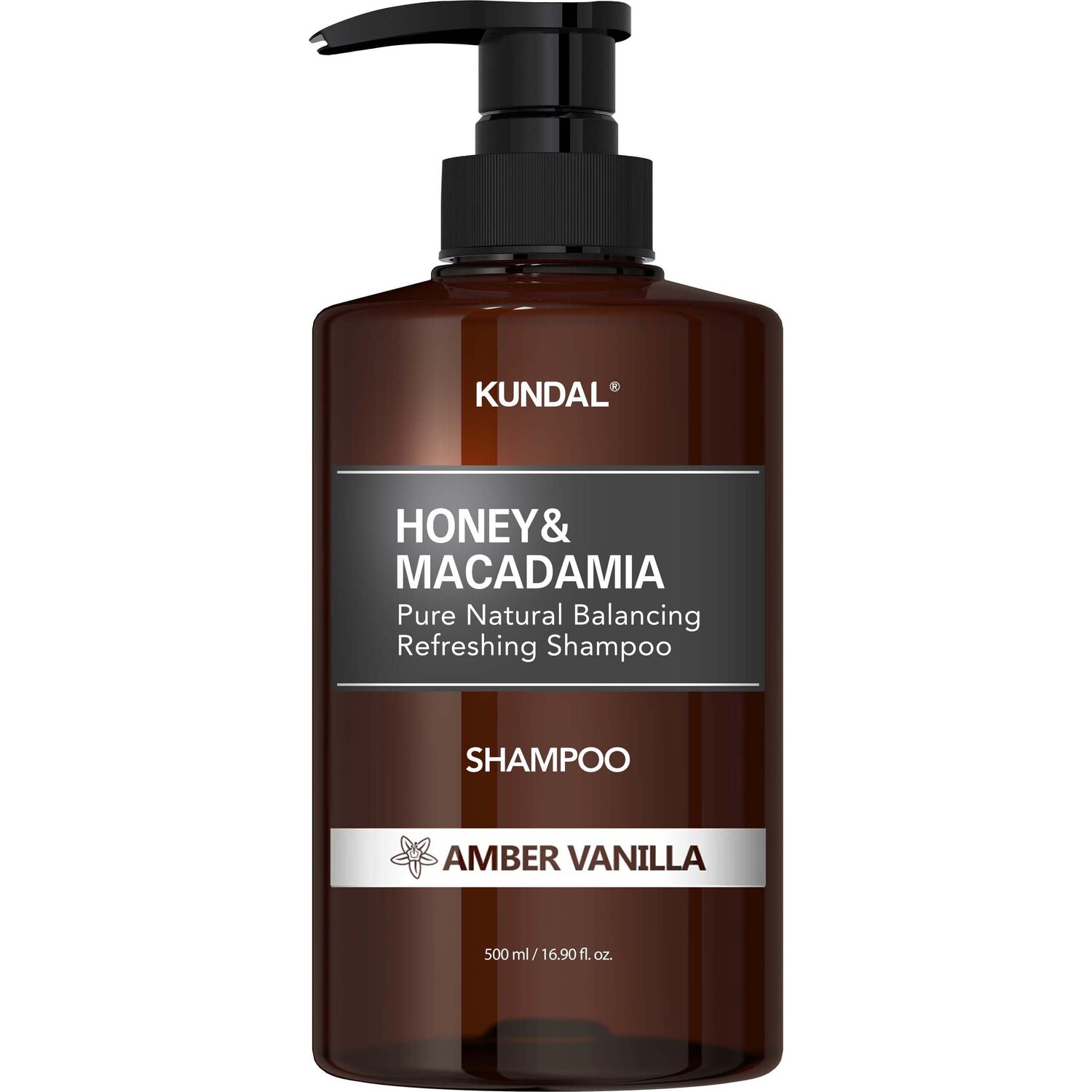 

Шампунь для волос «янтарь и ваниль» Kundal Honey & Macadamia, 500 мл