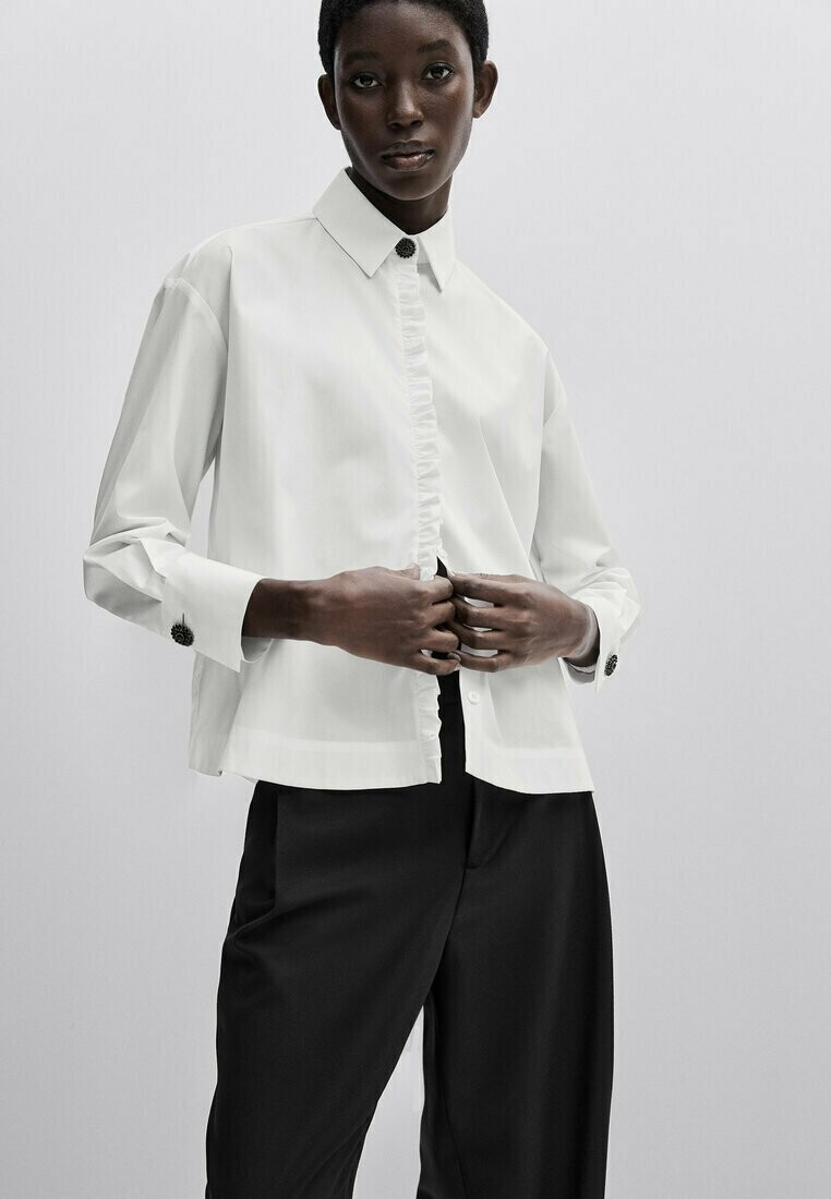 

Блузка на пуговицах Massimo Dutti, белый